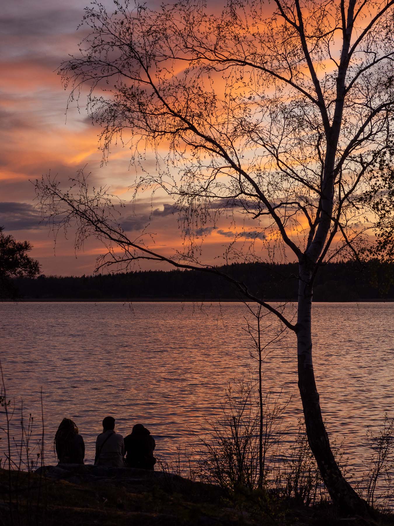 Озеро Mälaren, Стокгольм.Закат над озером M?laren, Стокгольм. Автор фото: Сутормина Марина