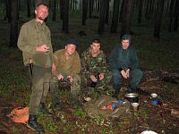 Участники похода. Слева направо:Андрей, Михаил, Фёдор, ну и я.